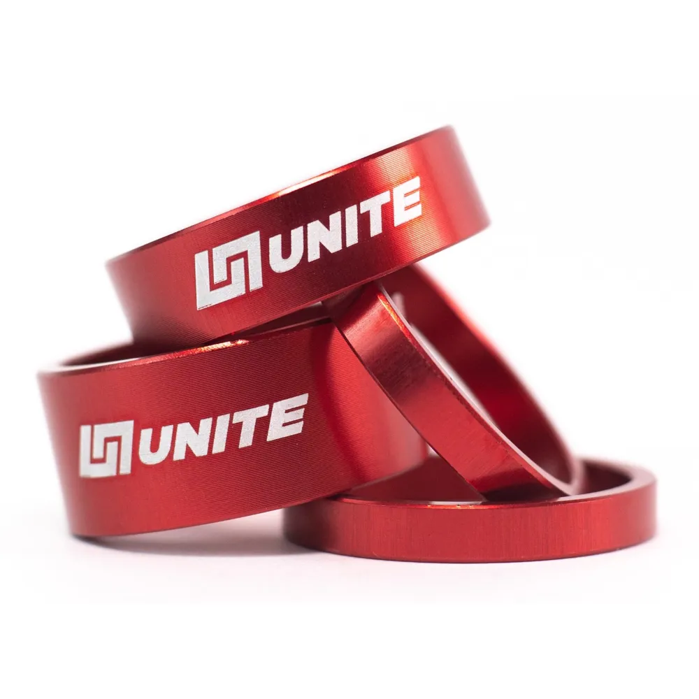 Unite Unite Headset Spacers 1-1/8in Red